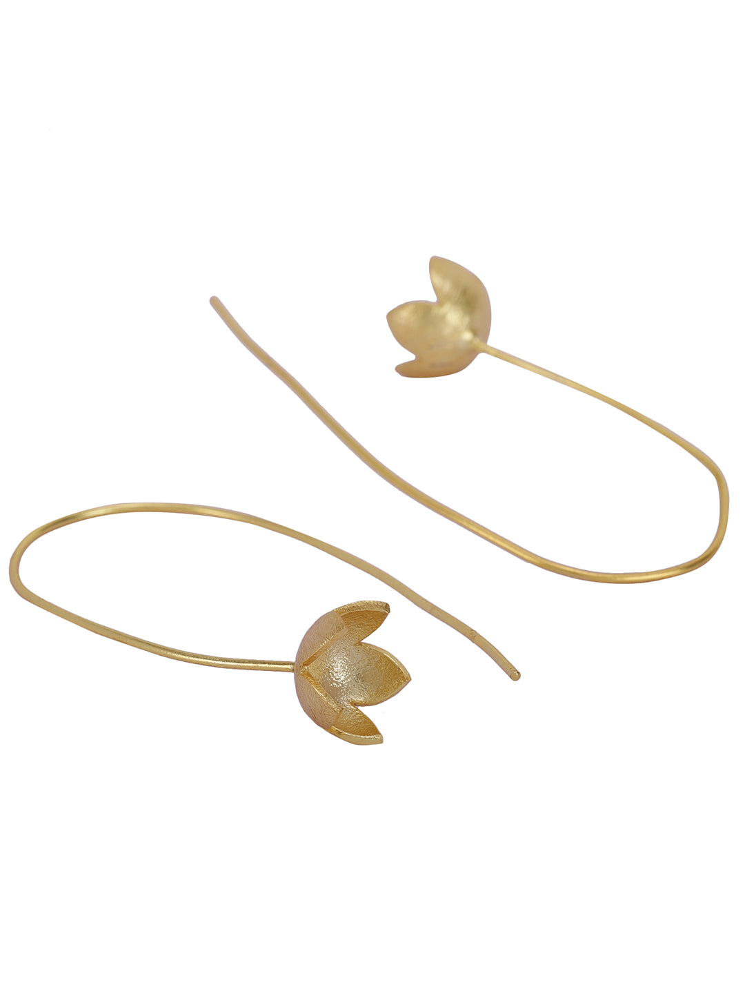 Gold Plated Delicate Floret Loops